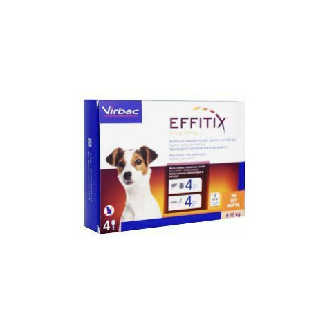 Effitix pro psy Spot-on S (4-10 kg )4 pipety Virbac