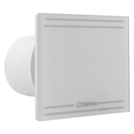 SAPHO GLASS koupelnový ventilátor axiální, 8W, potrubí 100, bílá GS101
