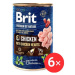 Brit Premium by Nature Chicken with Hearts 6 × 400 g