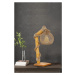 Přírodní dřevěná lampa CANATA, 50 x 24 cm