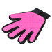 Trixie rukavice pro péči o srst, růžovo-černá