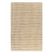 Ručně tkaný kusový koberec z juty 120×180 cm přírodní a bílý
