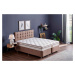 Sofahouse Designová postel Gaphna 160 x 200 cm světle hnědá