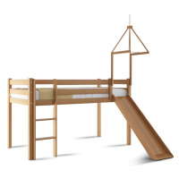 Dětská patrová postel z masivu ANDY 90 - buk natur