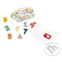 Čísla Pure (Janod Vkladacie drevené puzzle pre deti) - puzzle z kategorie Maxi dílky