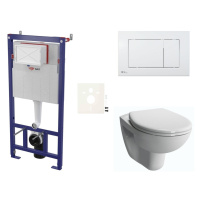 Cenově zvýhodněný závěsný WC set SAT do lehkých stěn / předstěnová montáž+ WC VitrA Normus SIKOS