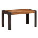 Jídelní stůl 140 × 70 × 76 cm masivní hrubé mangovníkové dřevo