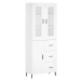 vidaXL Skříň highboard bílá 69,5 x 34 x 180 cm kompozitní dřevo