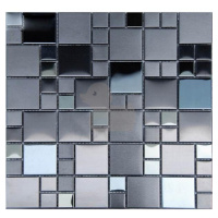 Premium Mosaic mozaika černá nerezová 30x30 cm MOS4823BK