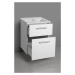 AQUALINE VEGA umyvadlová skříňka 51,5x72,6x43,6cm, 2x zásuvka, bílá VG053