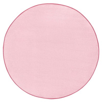 Světle růžový kulatý koberec ø 133 cm Fancy – Hanse Home