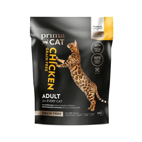 PrimaCat granule Kuře, bez obilovin, pro dospělé kočky 400 g