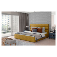 Postel Caramel - dřevěný rám postele Rozměr: 200x200 cm, látka: Omega68