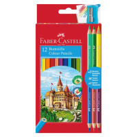 Pastelky Faber-Castell šestihranné Promo balení, 12 barev + 3 ks