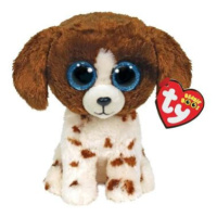 TY Beanie Boos MUDDLES - hnědobílý pes, 15 cm