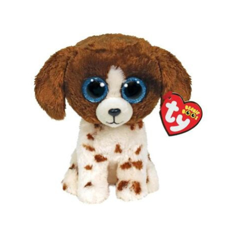 TY Beanie Boos MUDDLES - hnědobílý pes, 15 cm