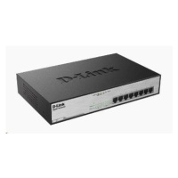 D-Link DGS-1008MP 8-port Gigabit PoE switch, 8x gigabit PoE RJ45, PoE budget 140W