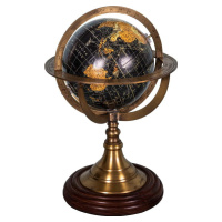 Dekorativní globus s podstavcem z palisandrového dřeva Antic Line Globe, ø 17 cm