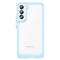 Silikonové pouzdro Space s barevným rámem na Samsung Galaxy S22 PLUS 5G Blue