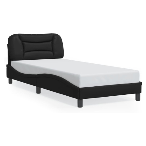 vidaXL Rám postele bez matrace Hvar černý 90x190 cm umělá kůže