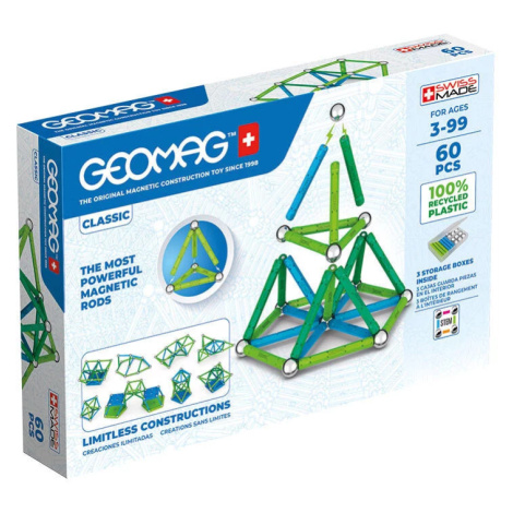 Hračka GEOMAG Classic Recycled Magnetic Blocks 60 Pieces GEO-272