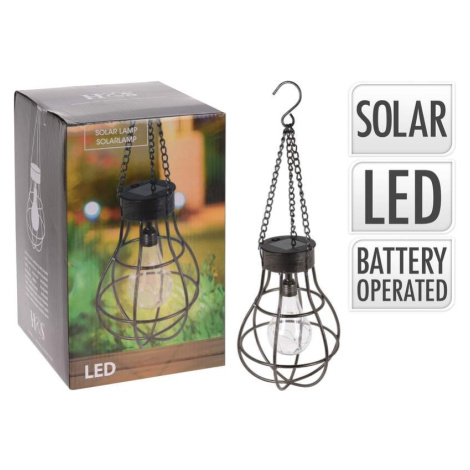 PROGARDEN Lampa solární s LED žárovkou závěsná 18,5 x 27 cm KO-512000570