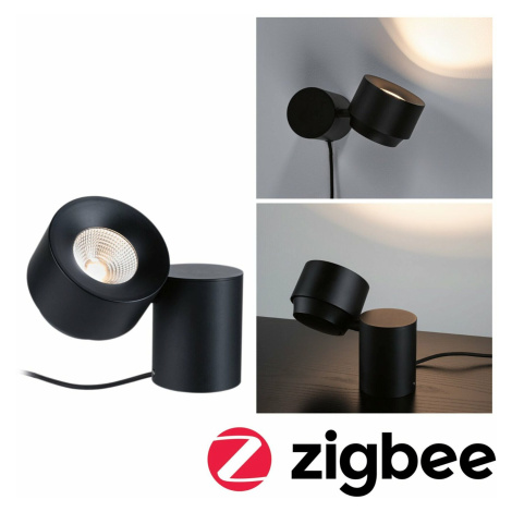 PAULMANN LED stolní lampa Smart Home Zigbee Puric Pane 2700K 3W černá