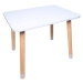 Manibox Dětský dřevěný stůl + židlička KORUNKA + jméno ZDARMA