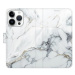 iSaprio flip pouzdro SilverMarble 15 pro iPhone 15 Pro