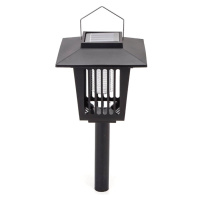 B.V. -LED Solární lampa s lapačem hmyzu 0,03W/1,2V 55,2cm černá 6500K IP44