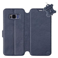 Flip pouzdro na mobil Samsung Galaxy S8 - Modré - kožené - Blue Leather