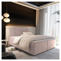 MSL Kontinentální čalouněná postel LENKA (140 x 200 cm) Barva látky: KRONOS 27