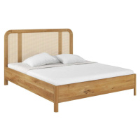 Dvoulůžková postel z dubového dřeva 200x200 cm v přírodní barvě Harmark – Skandica