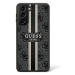 Guess GUHCS23SP4RPSK hard silikonové pouzdro Samsung Galaxy S23 5G black 4G Printed Stripe