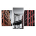 Vícedílné plátno Pohled Na Manhattan Bridge Z Washington Street Varianta: 80x120