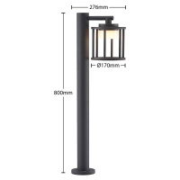 Lucande Lucande Berenike osvětlení cesty, 80 cm