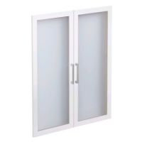 Sada skleněných dveří (2 ks) Calvia, bílá