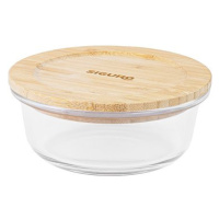 Siguro Dóza na potraviny Glass Seal Bamboo 0,4 l, 6 x 13 x 13 cm