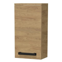 Koupelnová skříňka nízká s černou úchytkou SAT Cube Way 32,5x63x20 cm dub Hickory mat CUBE3CH32D