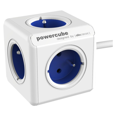PowerCube EXTENDED prodlužovací přívod 1,5m - 5ti zásuvka, modrá - 8718444085799