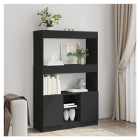 vidaXL Skříň highboard černá 92 x 33 x 140 cm kompozitní dřevo