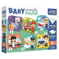 Trefl Puzzle Baby Povolání a vozidla 6v1 (2-6 dílků)