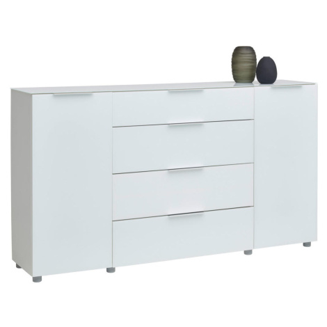 Voleo ŠIROKÁ KOMODA, vysoce lesklá bílá cm