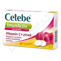 Cetebe ImunActiv Vit.C+zinek 20 cucacích pastilek