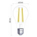 LED žárovka Emos ZF5120 A60, E27, 3,4W, teplá bílá