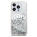 Zadní kryt DKNY Liquid Glitter Arch Logo pro Apple iPhone 14 Pro Max, transparentní