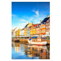 Fotografie Nyvatn canal in Copenhagen, maydays, 26.7 × 40 cm