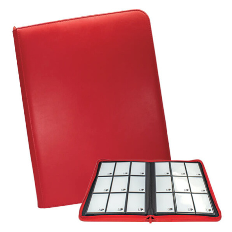 Album na karty Vivid 9-Pocket Zippered PRO-Binder - Red Ultrapro