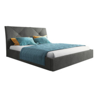 Čalouněná postel KARO rozměr 160x200 cm Tmavě šedá