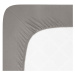 Jersey Lycra prostěradlo Andrea Simone boxspring - Granite Gray (18-5204) Rozměr: 140 x 200